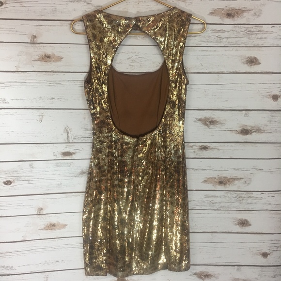 Cache Gold Leopard Print Dress - Picture 4 of 6